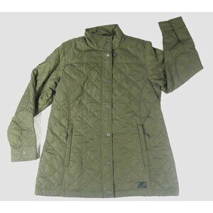 Roots73 Cedarpoint Olive Green Insulated Jacket Full Zip Coat  Womens Large ****
